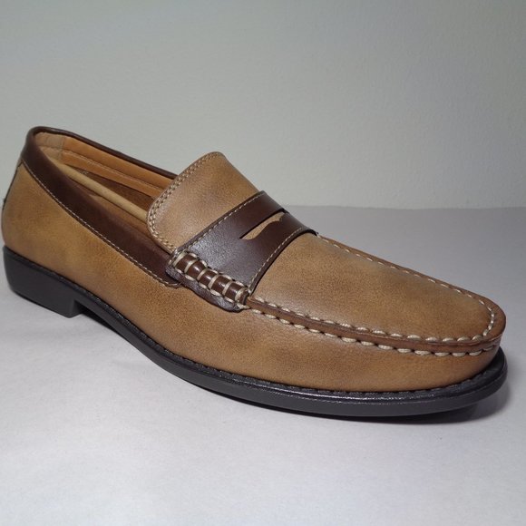 IZOD Size 7.5 M EDMUND 2 Tan Brown New Loafers main image 12